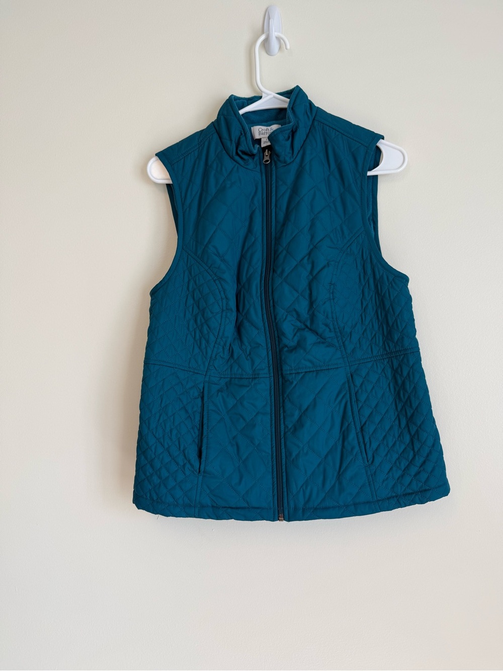 croft & barrow Teal Quilted Sleeveless Vest